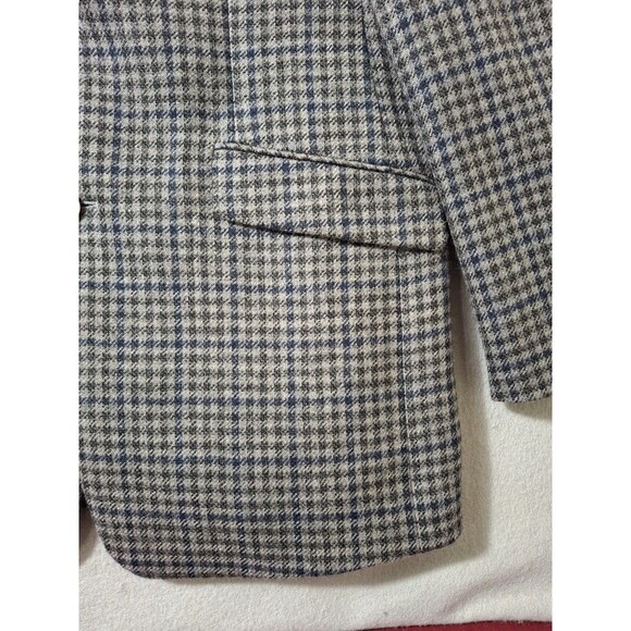 Joseph Abboud Mens Blazer Sport Coat Casual Jacket Size 40L Slim Wool Glen Check - Picture 5 of 16